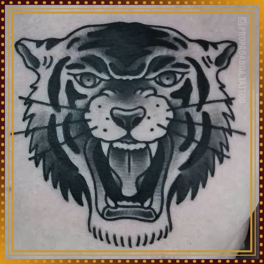 Tygrys / tygrysy / tygrysek - motywy tatuażu, wzory tatuażu, projekty tatuażu, galeria motywów, galeria tatuaży, portfolio. Studio Tatuażu i Piercingu Poznań